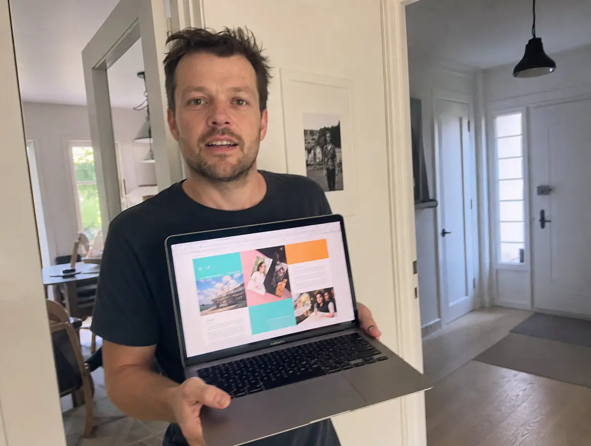 Ethan Brooks showing a campaign