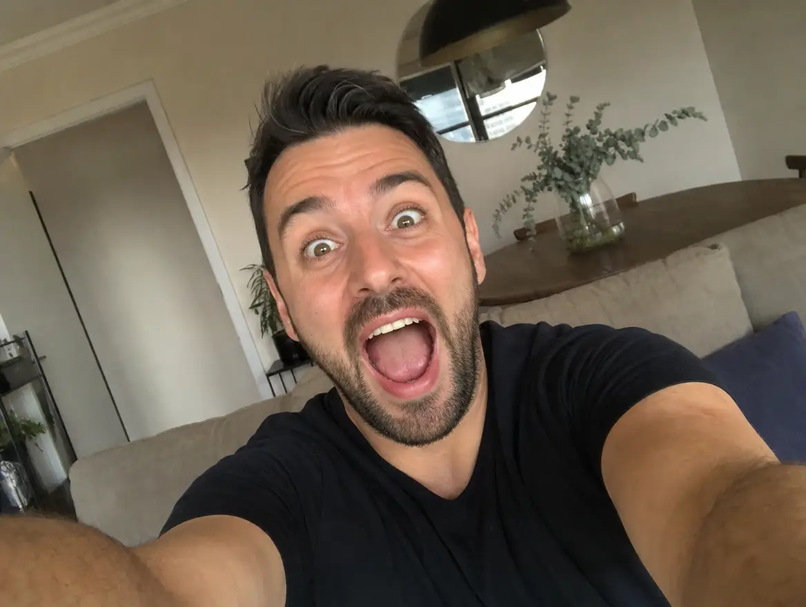 Jack Harrison reacting to his launch