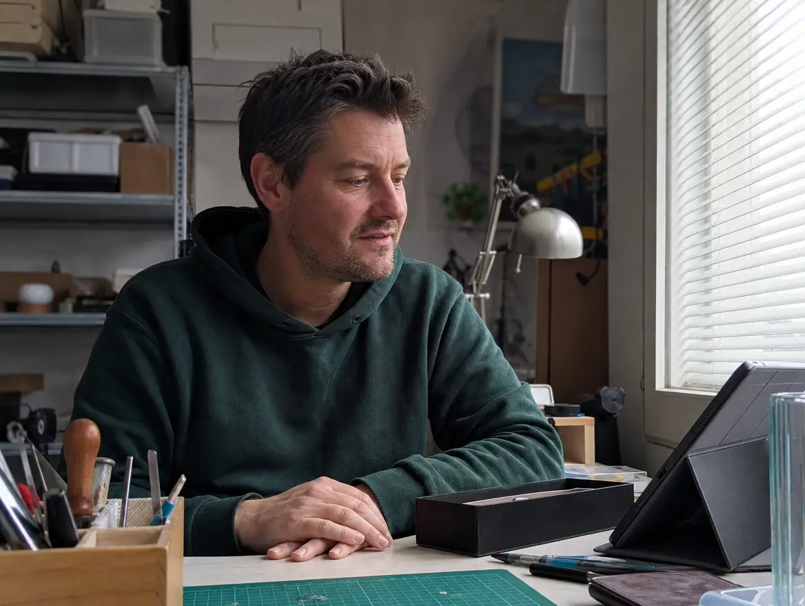 Tomas Vaitkus reviewing campaign work