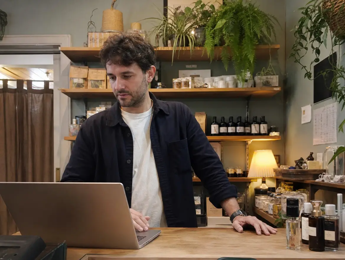 Ryan Mitchell in his shop
